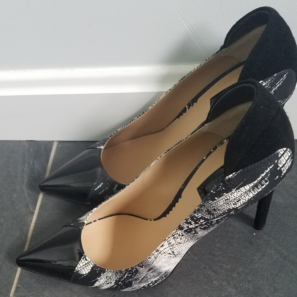 Black and White Heels size 8.5